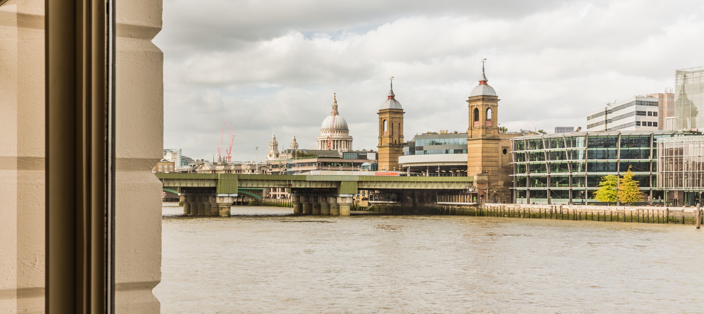 view of blackfriars and the City of London