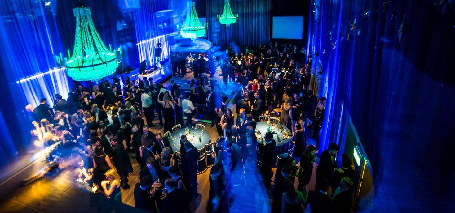 the banqueting hall at Glaziers Hall